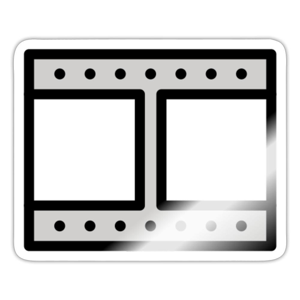 Film Frames Moji Sticker - Emoji.Express - white glossy