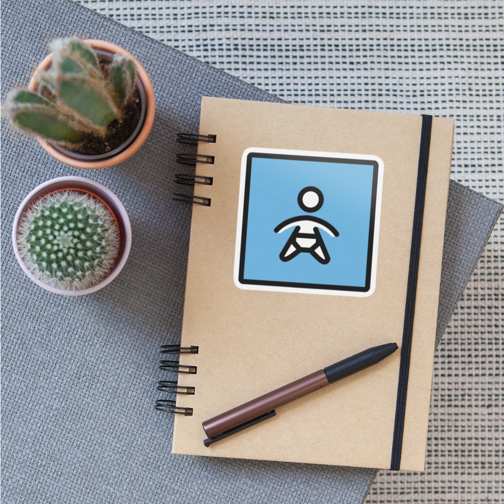Baby Symbol Moji Sticker - Emoji.Express - white matte