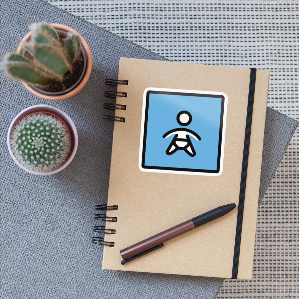 Baby Symbol Moji Sticker - Emoji.Express - white glossy
