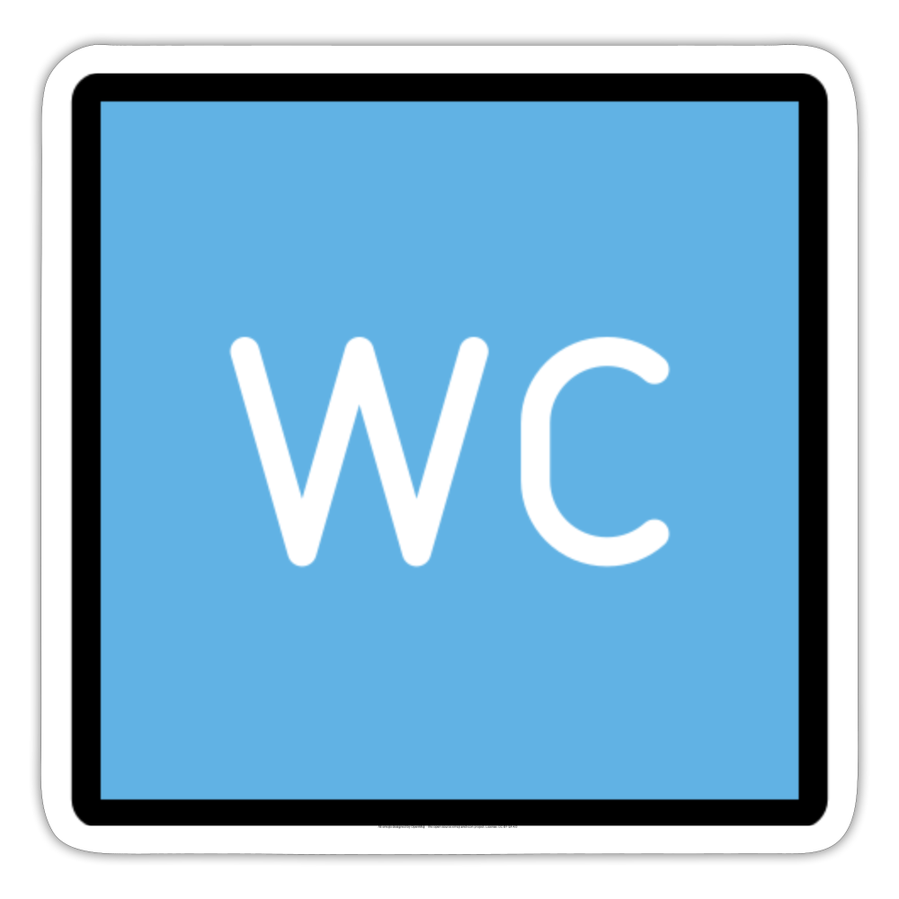 Water Closet Moji Sticker - Emoji.Express - white matte