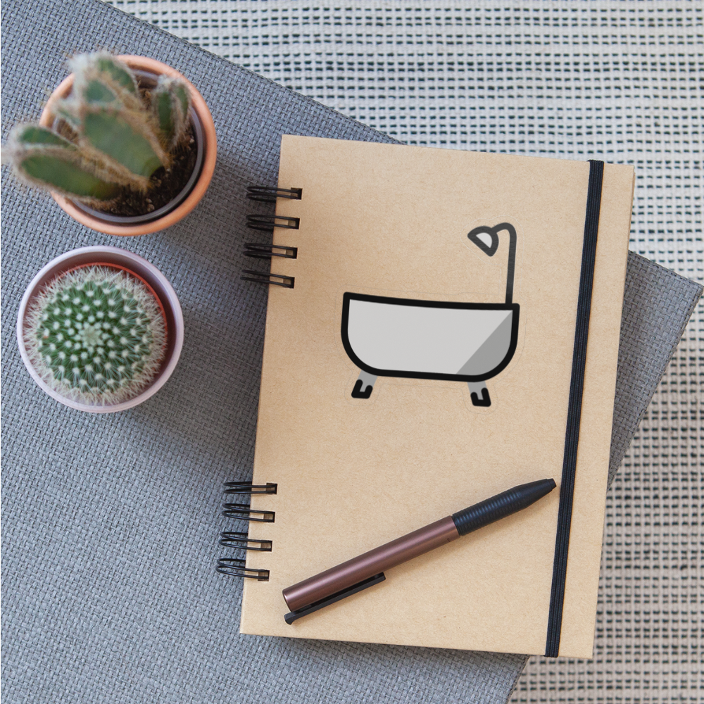 Bathtub Moji Sticker - Emoji.Express - transparent glossy