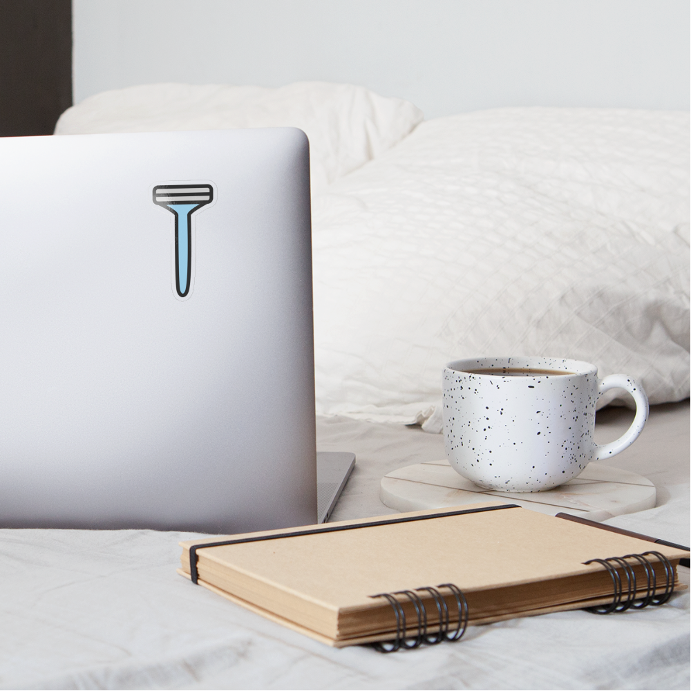 Razor Moji Sticker - Emoji.Express - transparent glossy