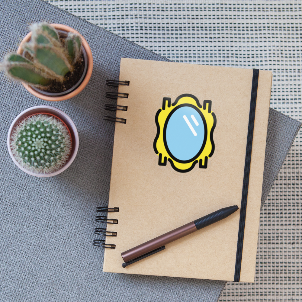 Mirror Moji Sticker - Emoji.Express - transparent glossy