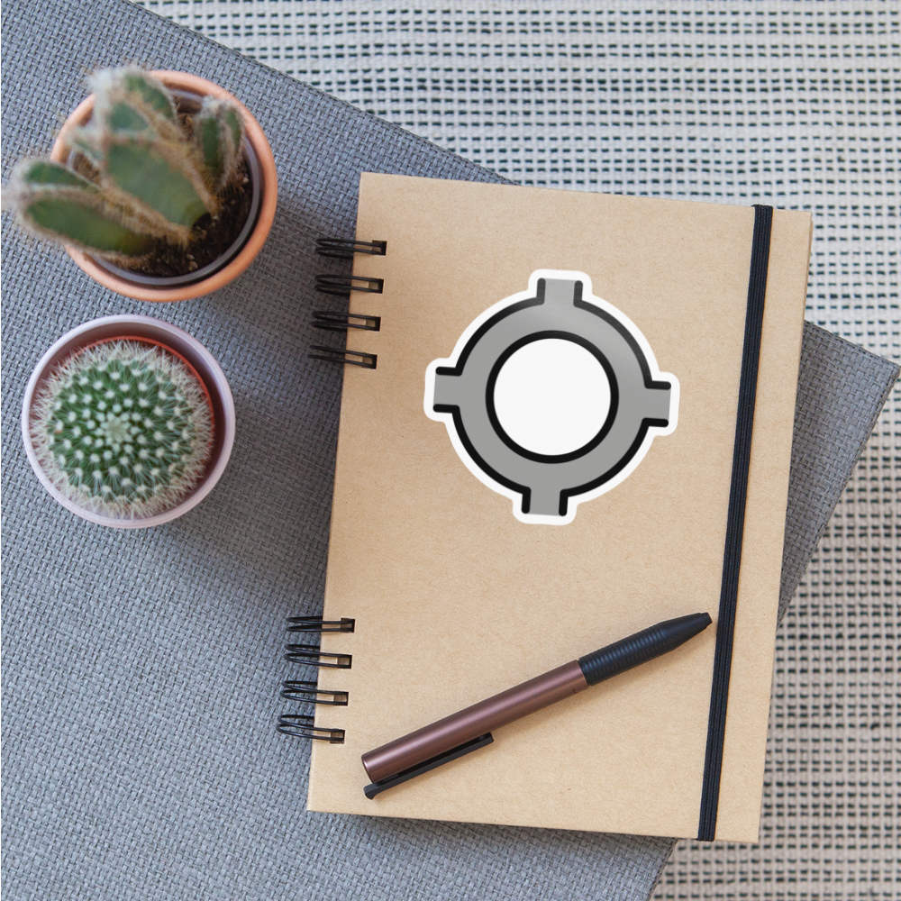 GPS Moji Sticker - Emoji.Express - white glossy