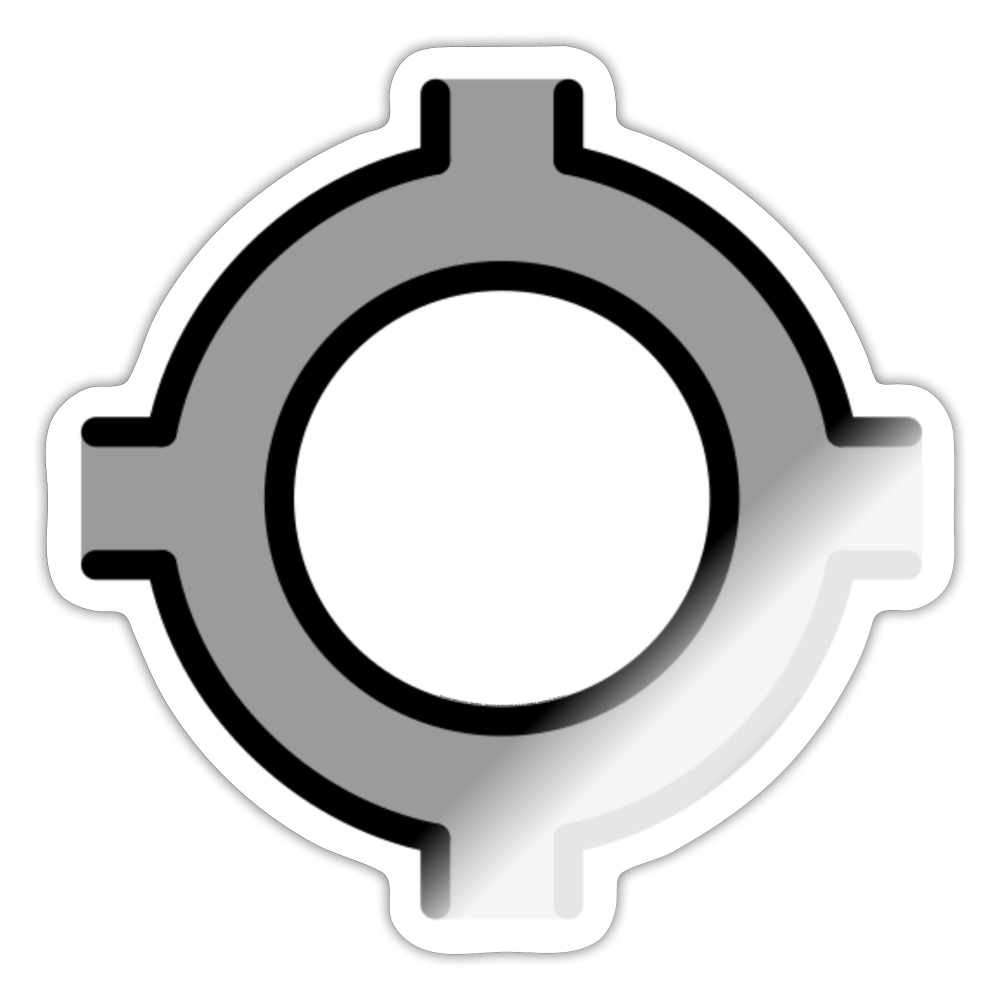 GPS Moji Sticker - Emoji.Express - white glossy