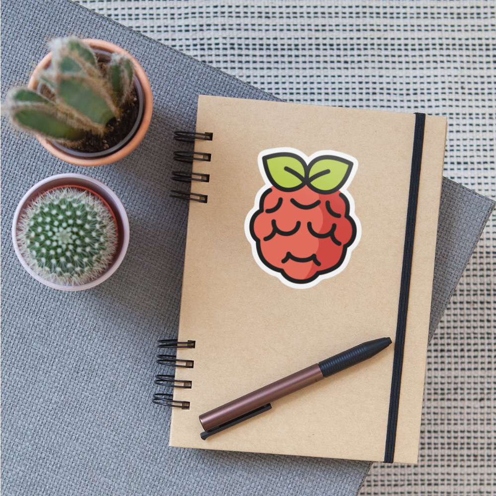 Raspberry Pi Moji Sticker - Emoji.Express - white matte