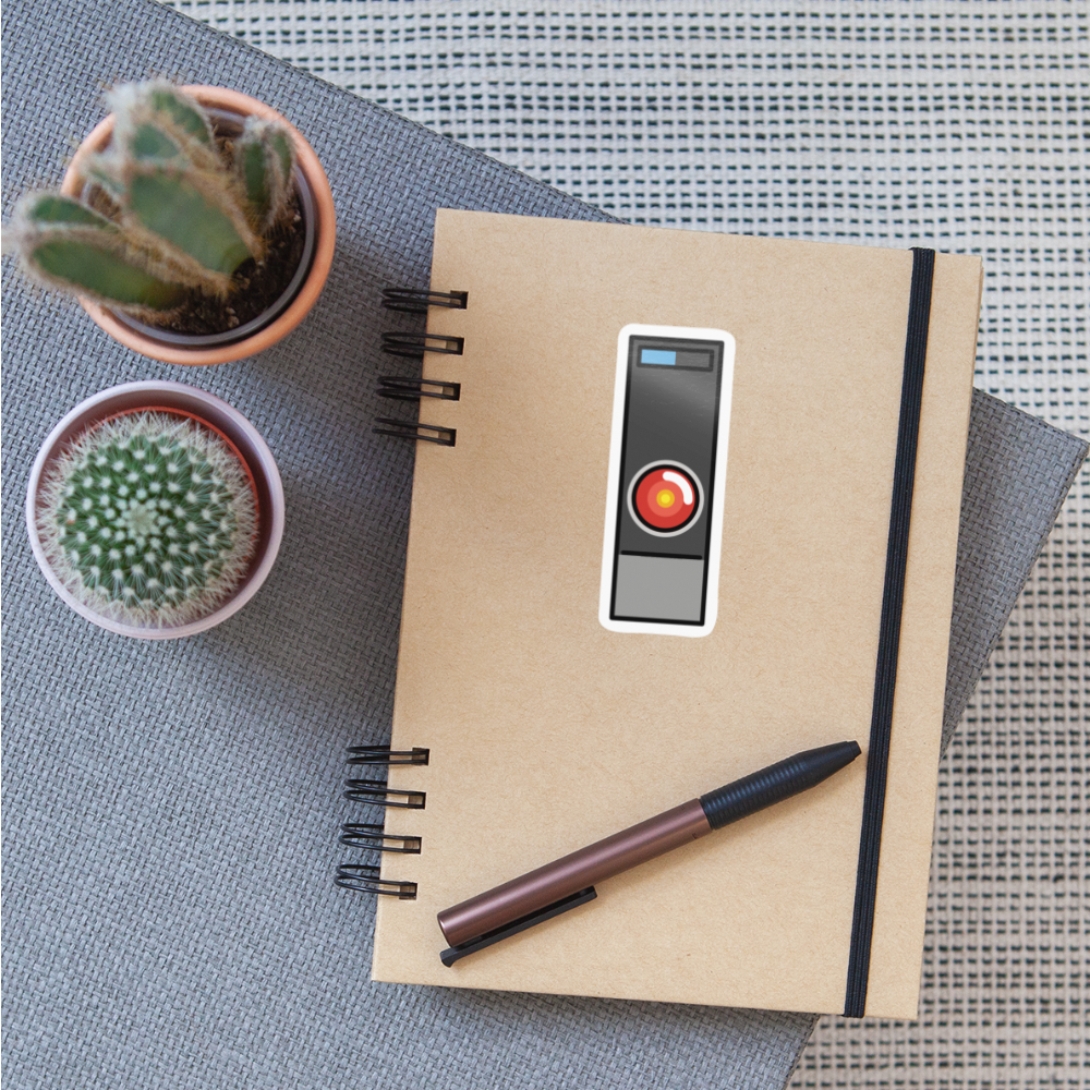HAL 9000 Moji Sticker - Emoji.Express - white glossy