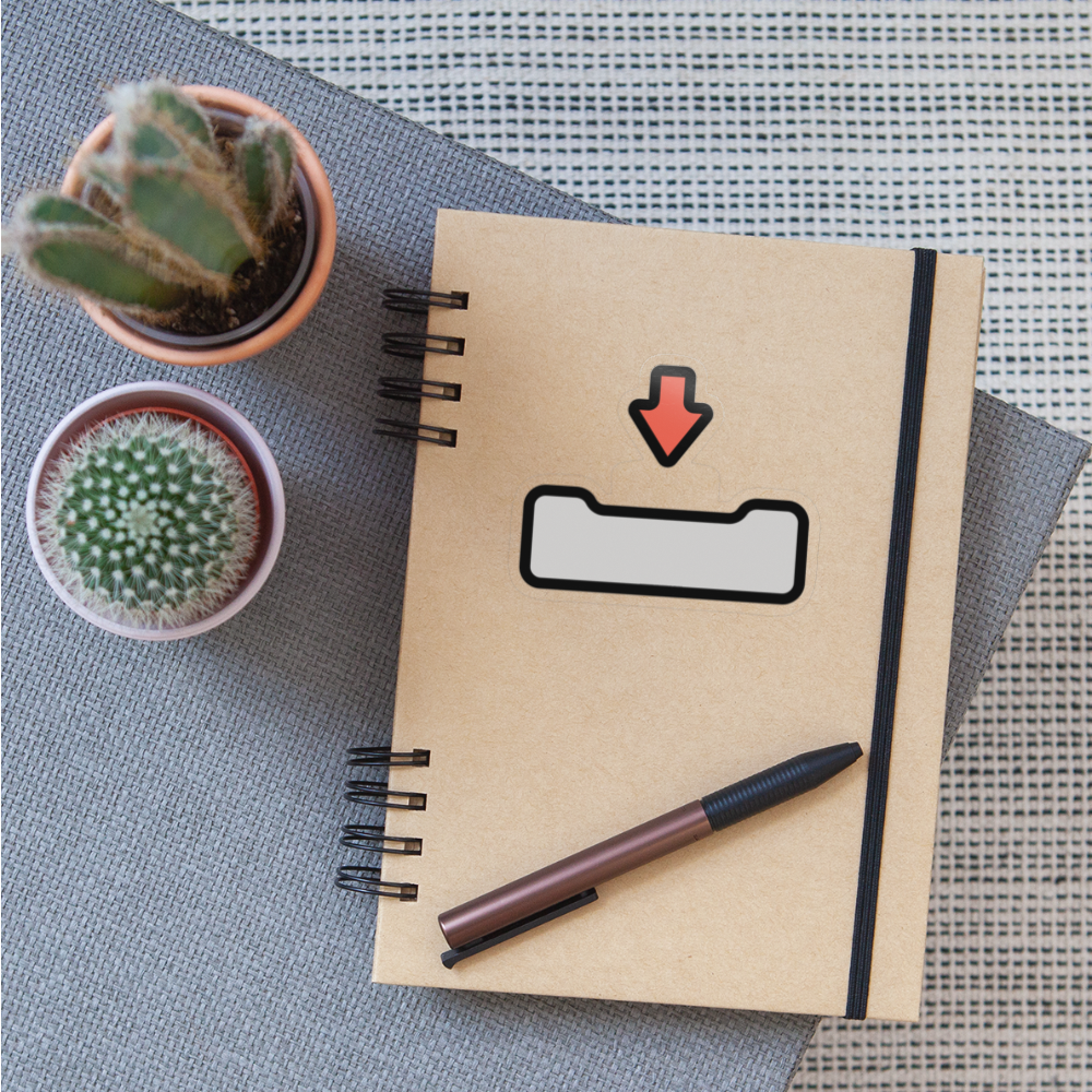 Inbox Tray Moji Sticker - Emoji.Express - transparent glossy