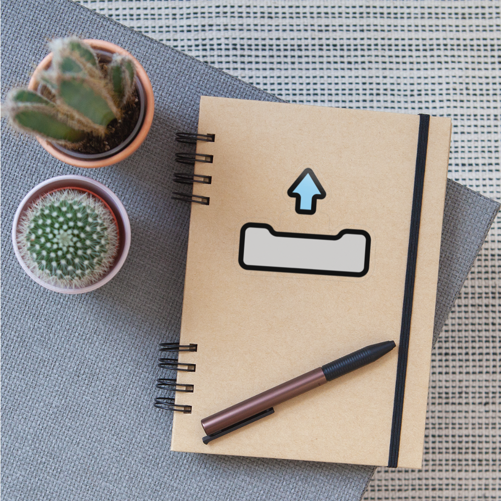 Outbox Tray Moji Sticker - Emoji.Express - transparent glossy