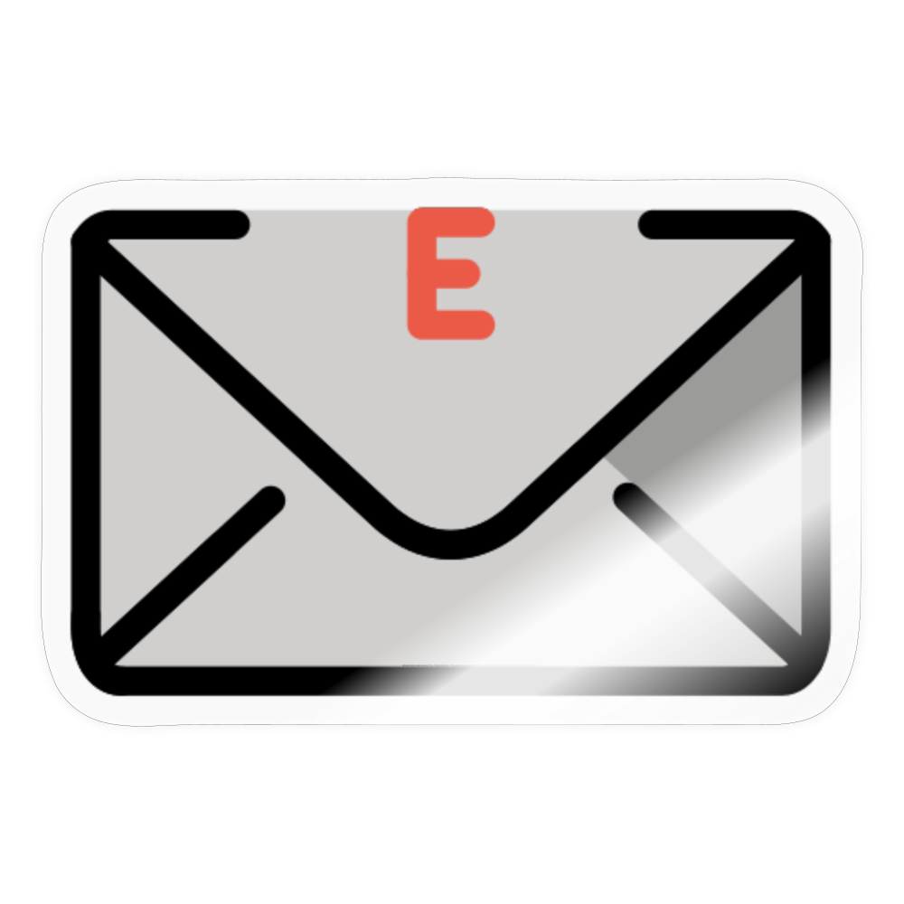 E-Mail Moji Sticker - Emoji.Express - transparent glossy