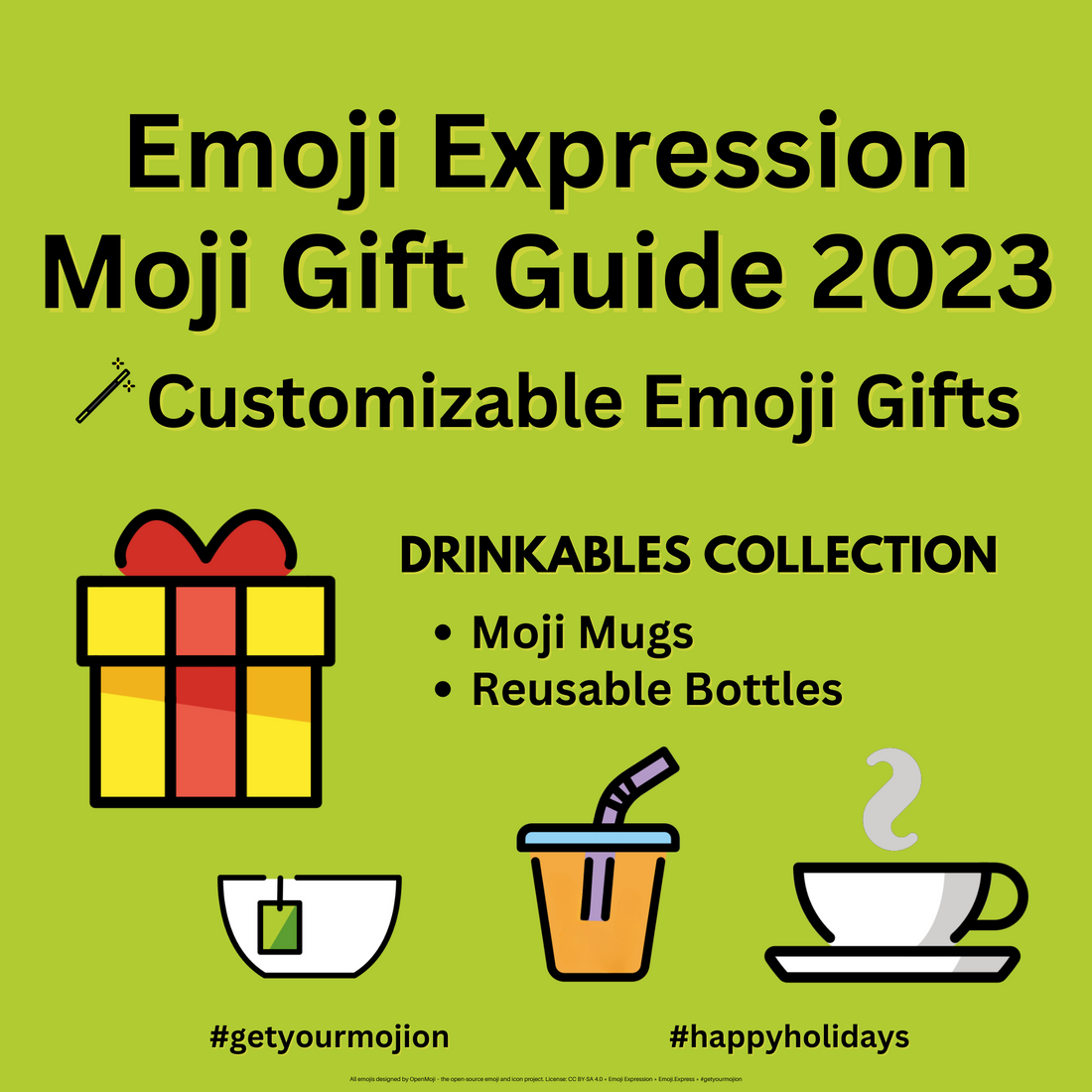 Sip in Style and Spread Holiday Cheer with Emoji Drinkables! 🥤🎁