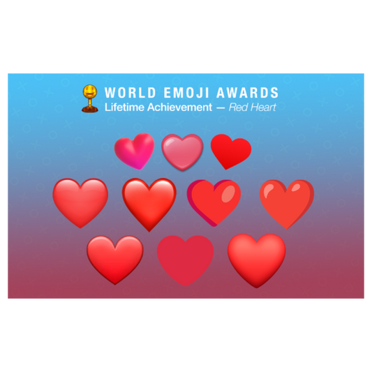 2022 Lifetime Achievement Emoji Award Winner ❤️ Red Heart