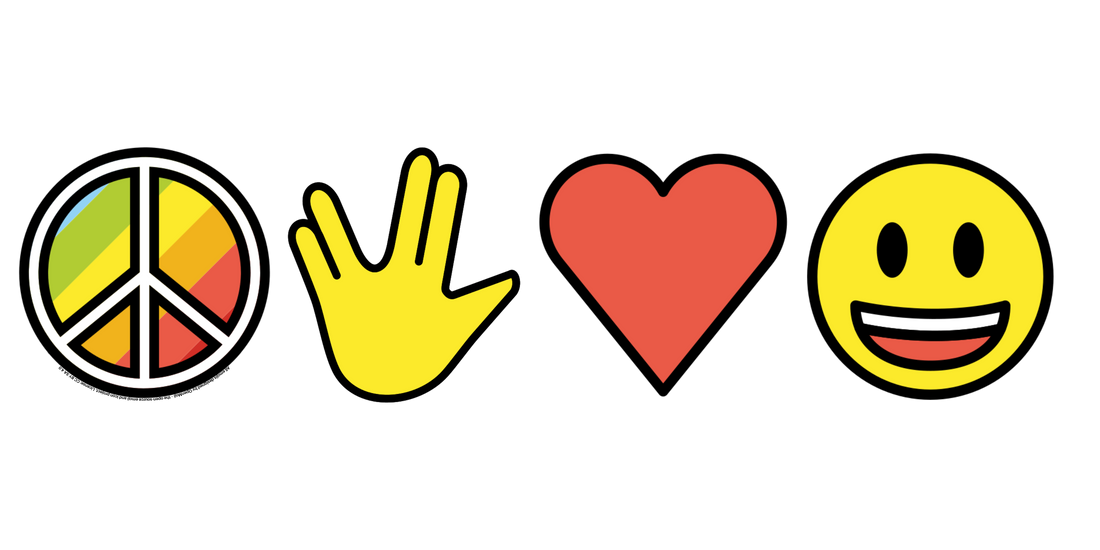 The Values of Emoji Expression - Peace, Life, Love and Happiness