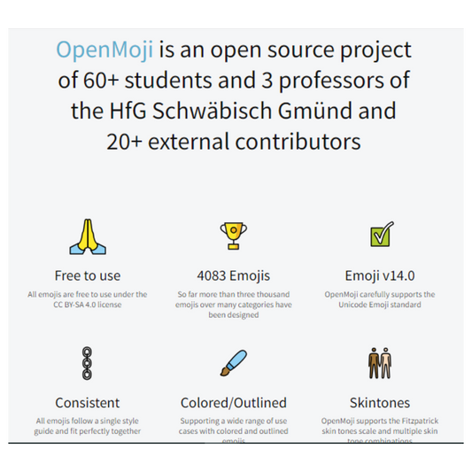 Open Moji website screenshot