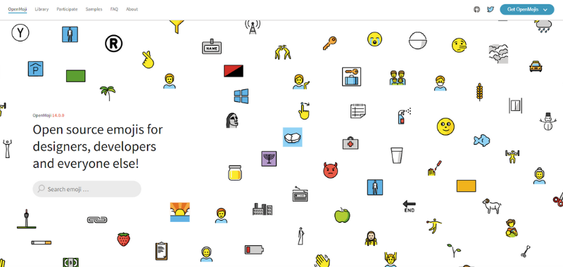 Load video: Opn Moji Library of all open source emoji