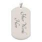 Transgender Flag Moji Luxury Silver Dog Tag Engraved Back