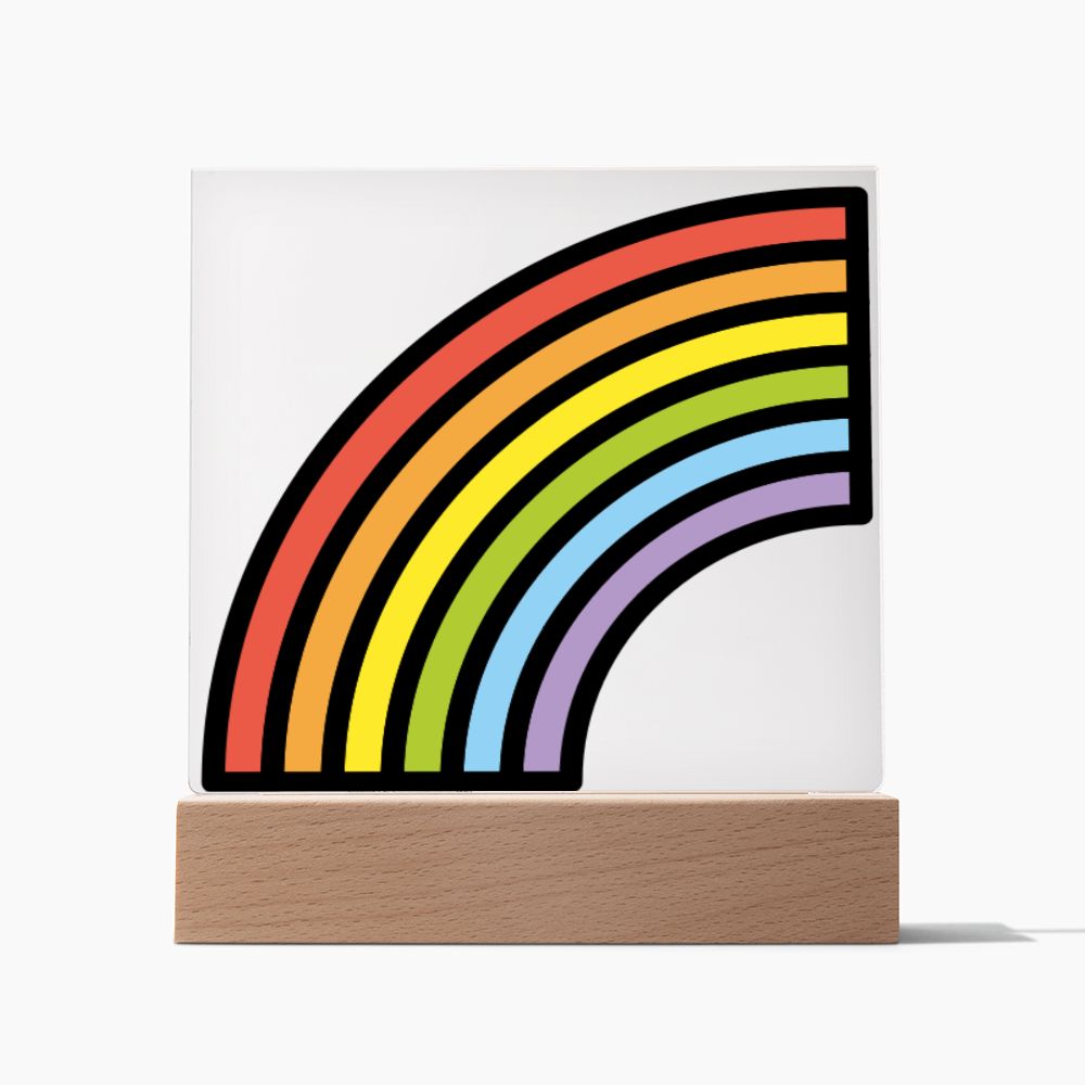 Rainbow Moji Pop Art Plaque