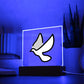 Dove Moji Pop Art Plaque Showing LED