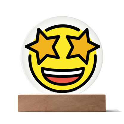 Star Struck Moji Pop Art Plaques - Emoji.Express (LED Available)