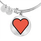 Red Heart Luxury Silver Bracelet