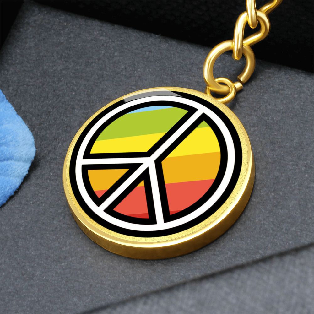 Rainbow Gold Keychain