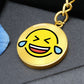Rolling on Floor Laughing Gold Keychain