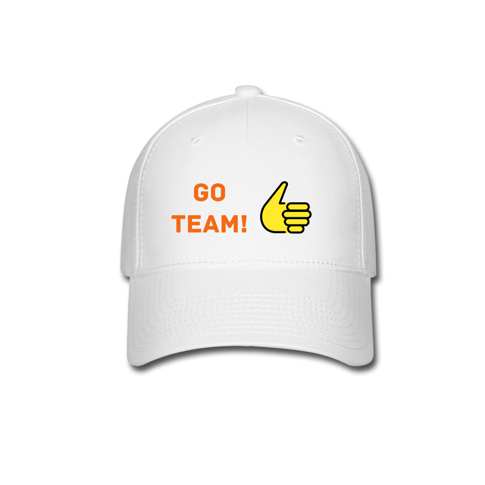 Customizable Thumbs Up Baseball Cap - Emoji.Express - white