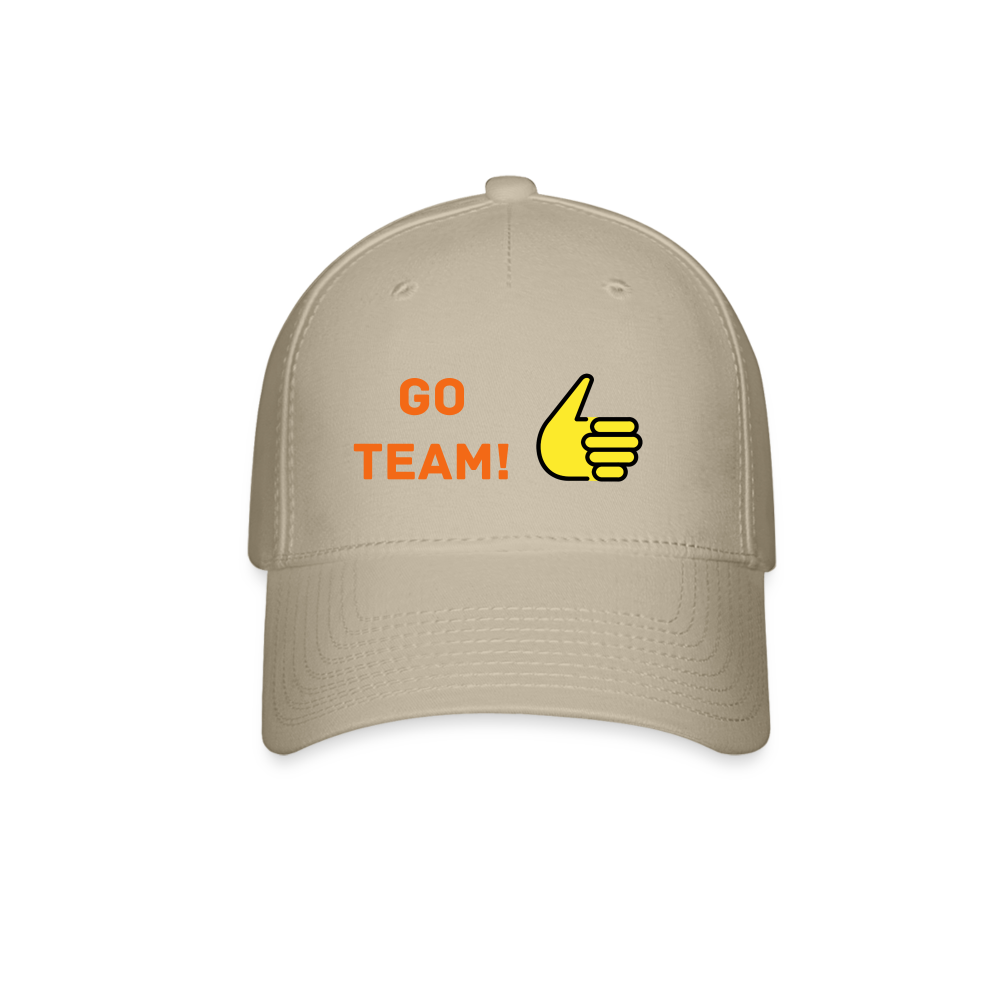 Customizable Thumbs Up Baseball Cap - Emoji.Express - khaki