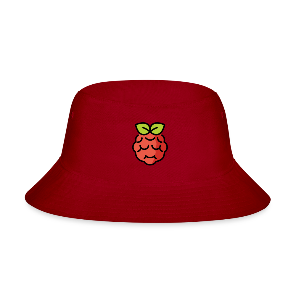 Customizable Raspberry Pi Moji Bucket Hat - Emoji.Express - red