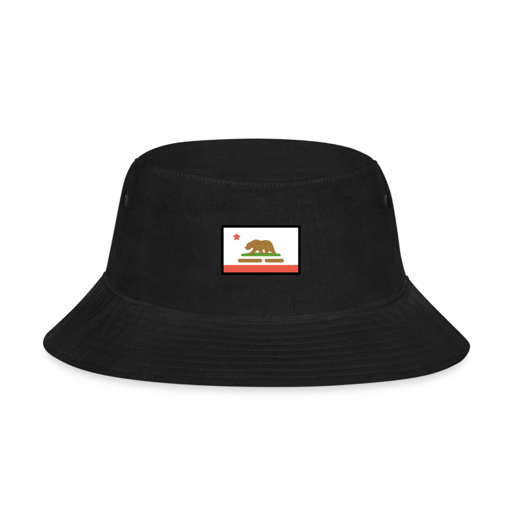 California Flag Moji Bucket Hat - Emoji.Express - black