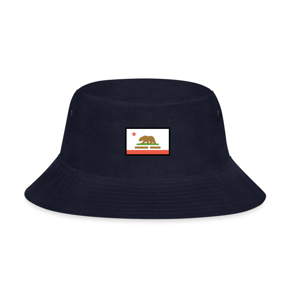 California Flag Moji Bucket Hat - Emoji.Express - navy