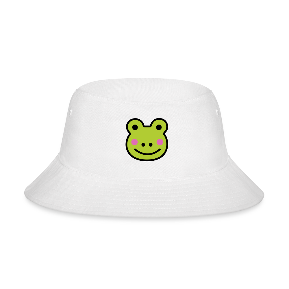 Customizable Sachi-chan Emoji Expression Character Moji Bucket Hat - Emoji.Express - white