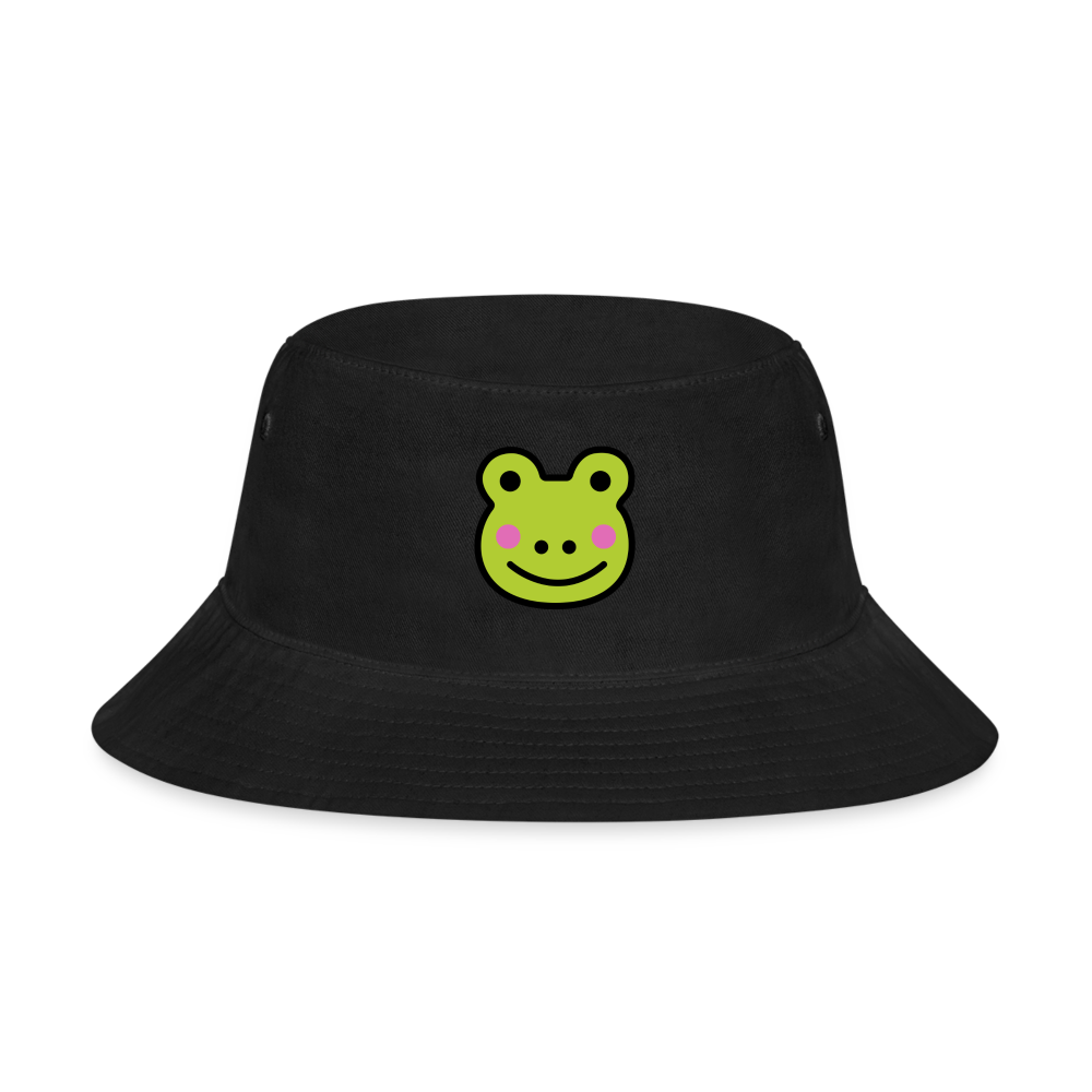 Customizable Sachi-chan Emoji Expression Character Moji Bucket Hat - Emoji.Express - black