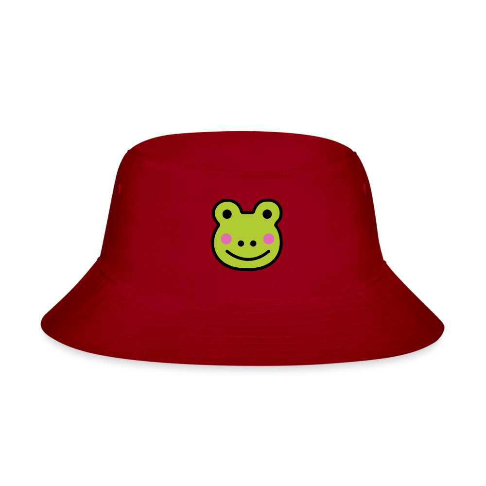 Customizable Sachi-chan Emoji Expression Character Moji Bucket Hat - Emoji.Express - red