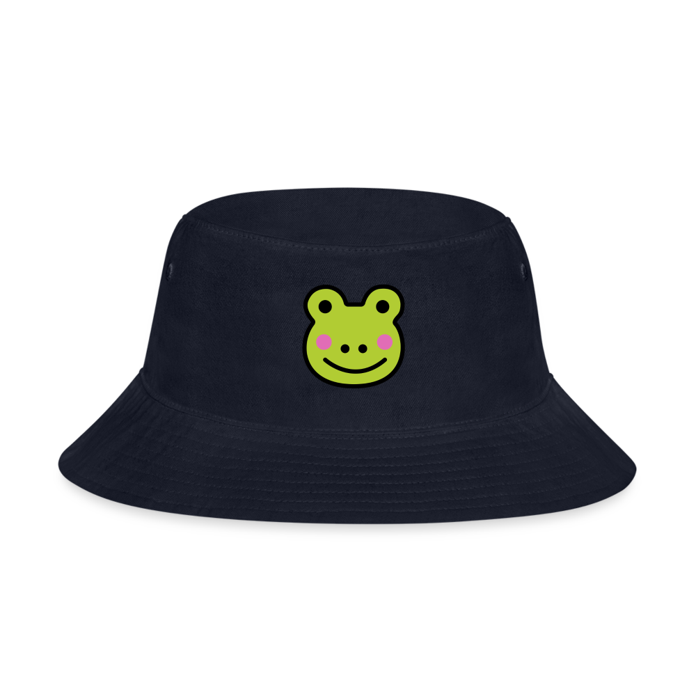 Customizable Sachi-chan Emoji Expression Character Moji Bucket Hat - Emoji.Express - navy