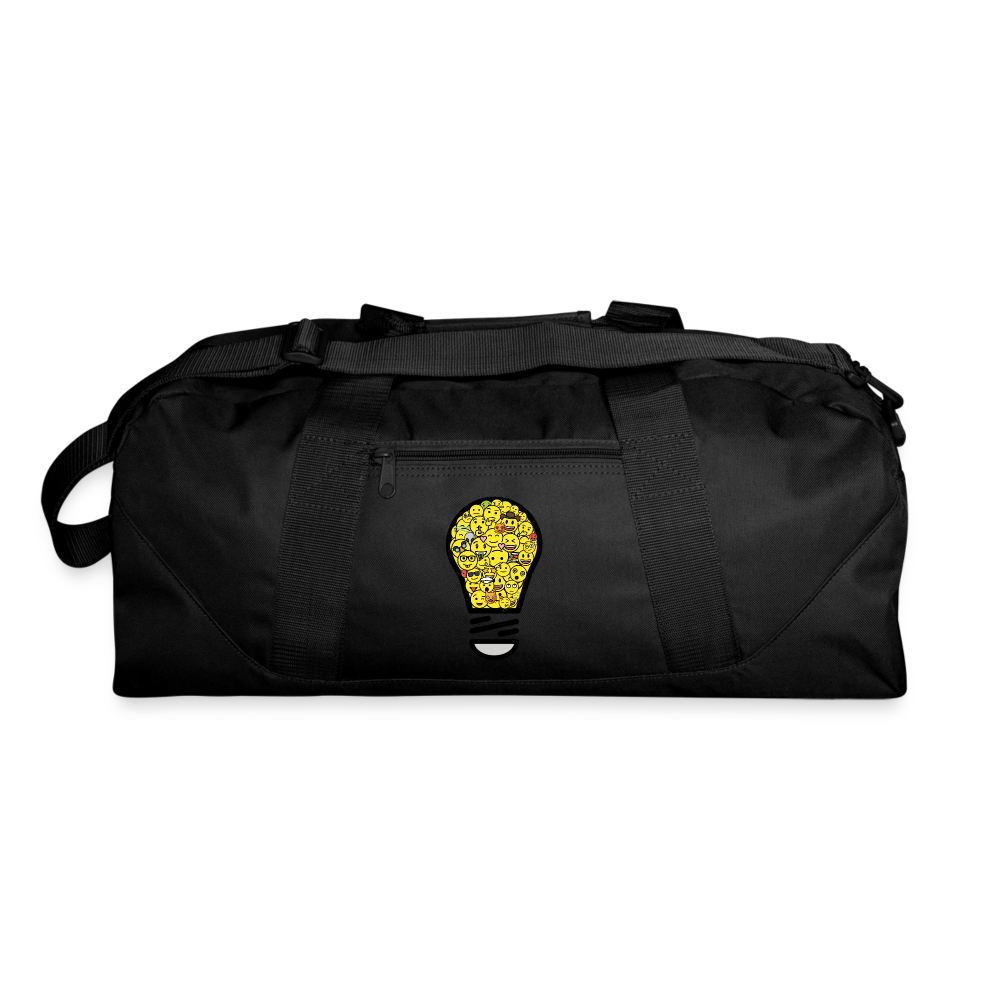 Crowdsourced Emoji Expression Moji Recycled Duffel Bag - Emoji.Express - black