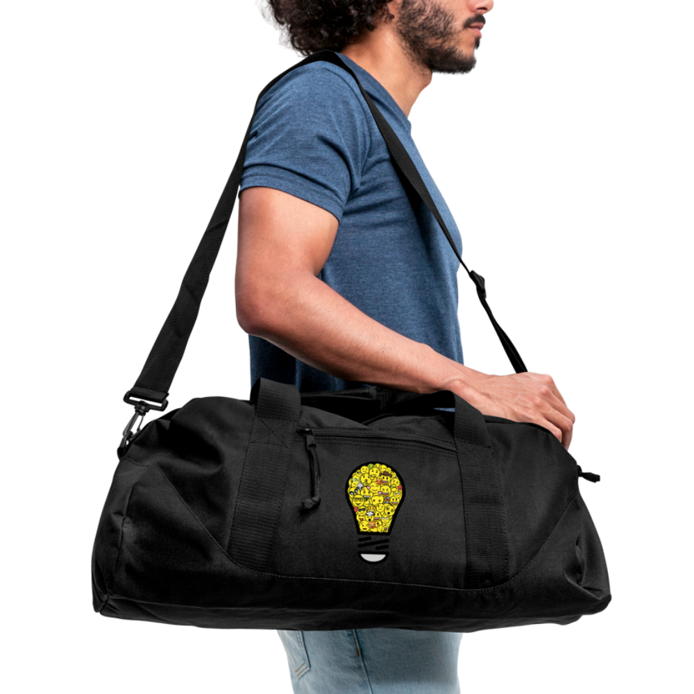 Crowdsourced Emoji Expression Moji Recycled Duffel Bag - Emoji.Express - black