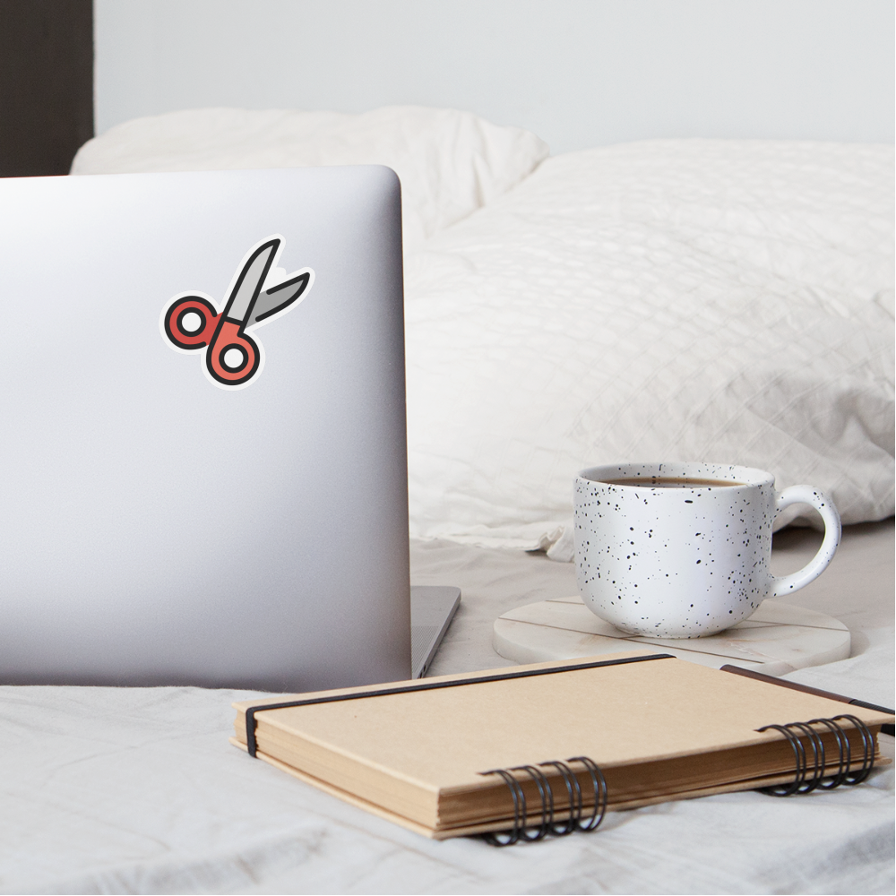 Scissors Moji Sticker - Emoji.Express - white matte