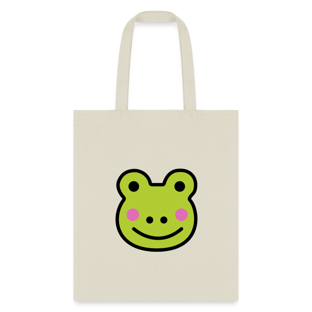 Customizable Sachi-chan Emoji Expression Character Moji L Canvas Tote Bag (15x14)- Emoji.Express - natural