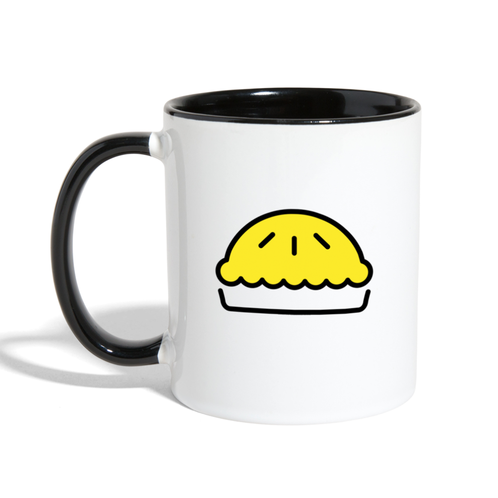 Customizable Cherries + Pie Moji (Two-Sided) Contrast Coffee Mug - Emoji.Express - white/black