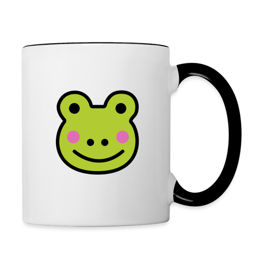 Customizable Sachi-chan Emoji Expression Character Moji (Two-Sided) Contrast Coffee Mug - Emoji.Express - white/black