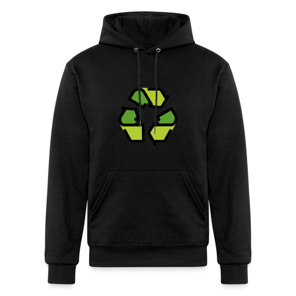 Customizable Recycling Symbol Moji Champion Unisex Powerblend Hoodie - Emoji.Express - black