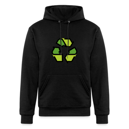 Customizable Recycling Symbol Moji Champion Unisex Powerblend Hoodie - Emoji.Express - black