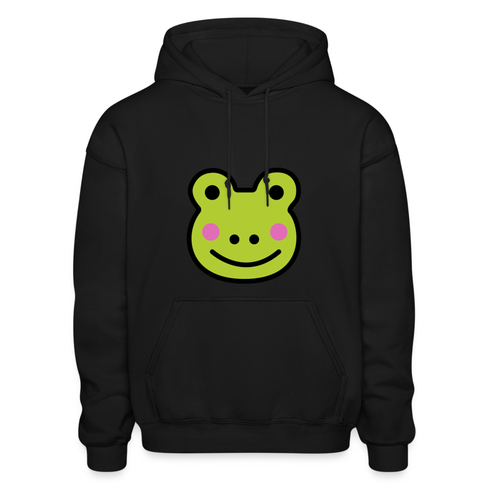 Customizable Sachi-chan Emoji Expression Character Moji Gildan Heavy Blend Adult Hoodie - Emoji.Express - black