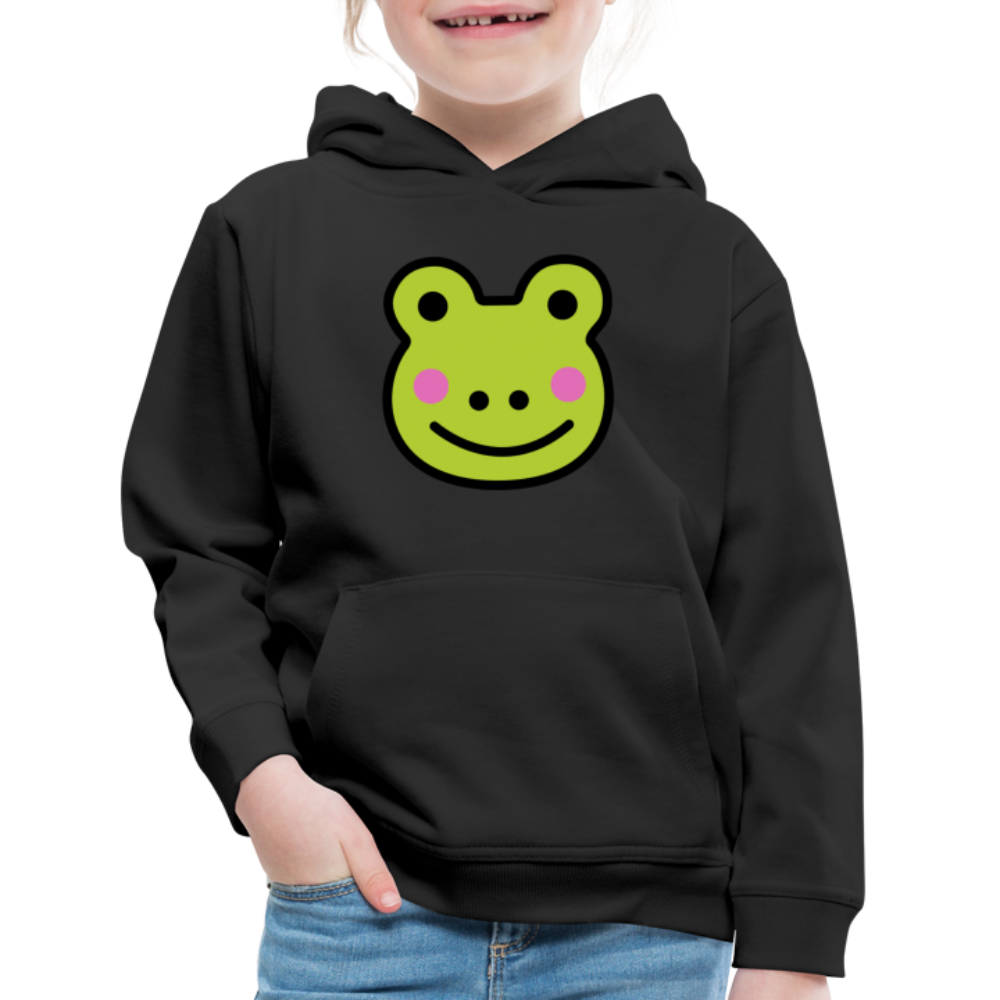 Customizable Sachi-chan Emoji Expression Character Moji Kids‘ Premium Hoodie - Emoji.Express - black