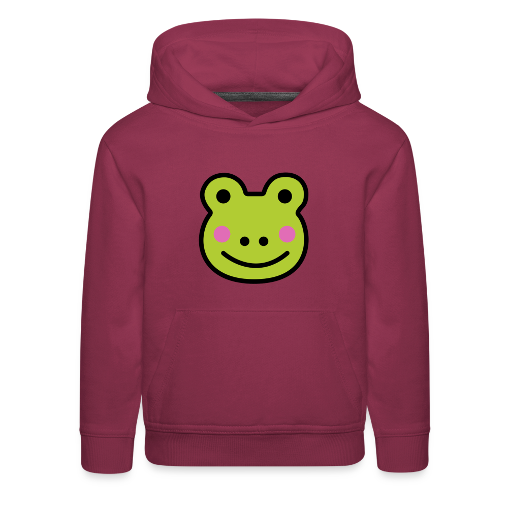 Customizable Sachi-chan Emoji Expression Character Moji Kids‘ Premium Hoodie - Emoji.Express - burgundy