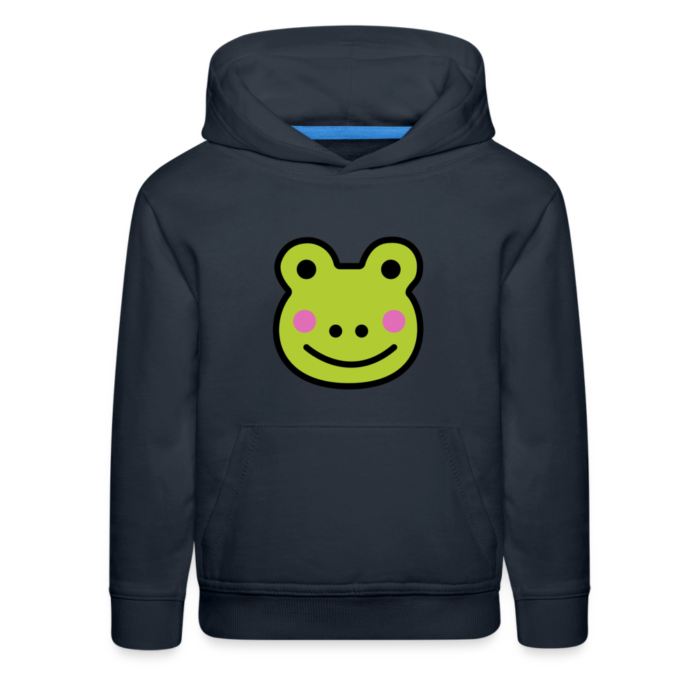 Customizable Sachi-chan Emoji Expression Character Moji Kids‘ Premium Hoodie - Emoji.Express - navy