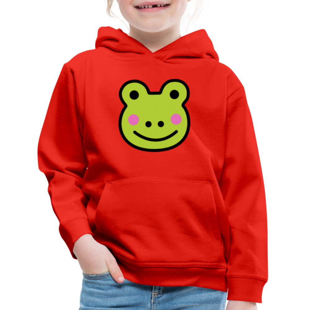 Customizable Sachi-chan Emoji Expression Character Moji Kids‘ Premium Hoodie - Emoji.Express - red