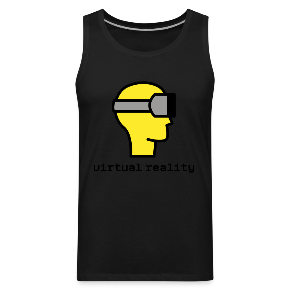 Customizable Virtual Reality Moji Men’s Premium Tank - Emoji.Express - black