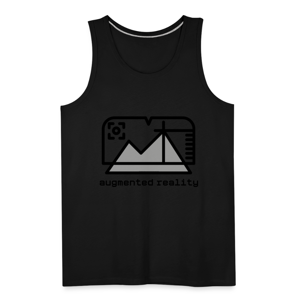 Customizable Augmented Reality Moji Men’s Premium Tank Top - Emoji.Express - black